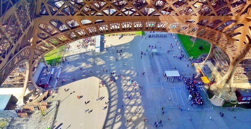View from Eiffel Tower Stairs View from Eiffel Tower Stairs